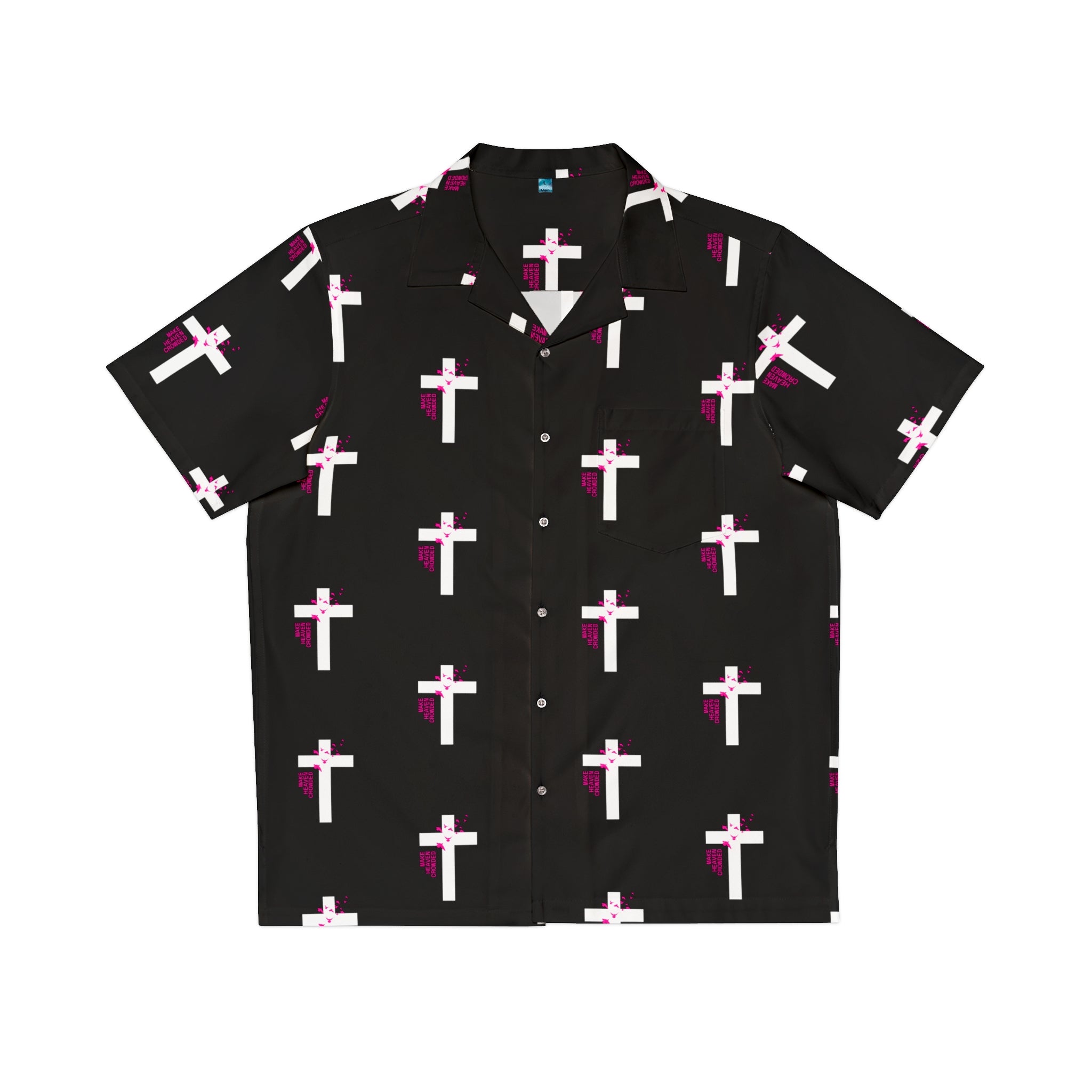 Cross Patterned Design Men's Hawaiian Shirt (AOP)