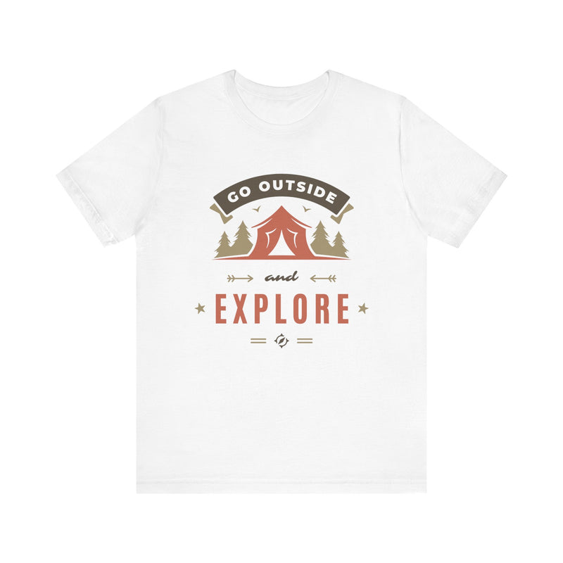Go Outside And Explore Design Unisex Jersey Short Sleeve Tee