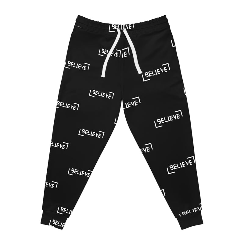 Patterned Motivational Quote Athletic Joggers (AOP)